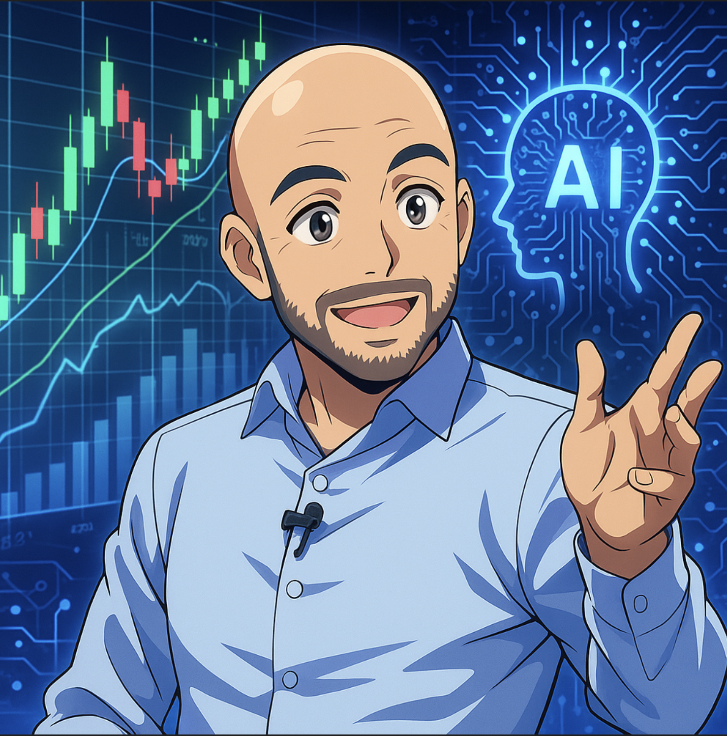 Illustrated portrait of Dr. Yves J. Hilpisch